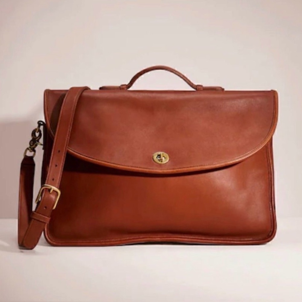 Coach Vintage Lexington 1995 Briefcase in FANTASTIC CONDITION Cognac